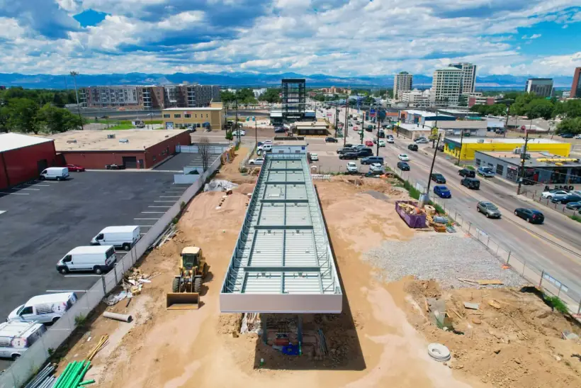 Drone construction photography in Aurora, Colorado