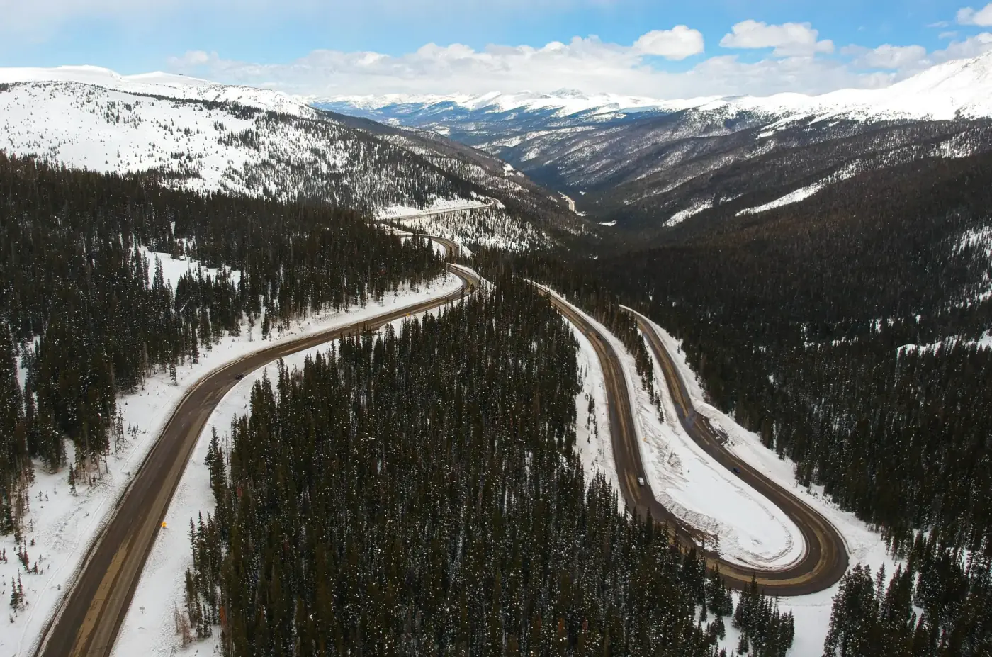 Colorado mountain landscape used as location context for documentary video