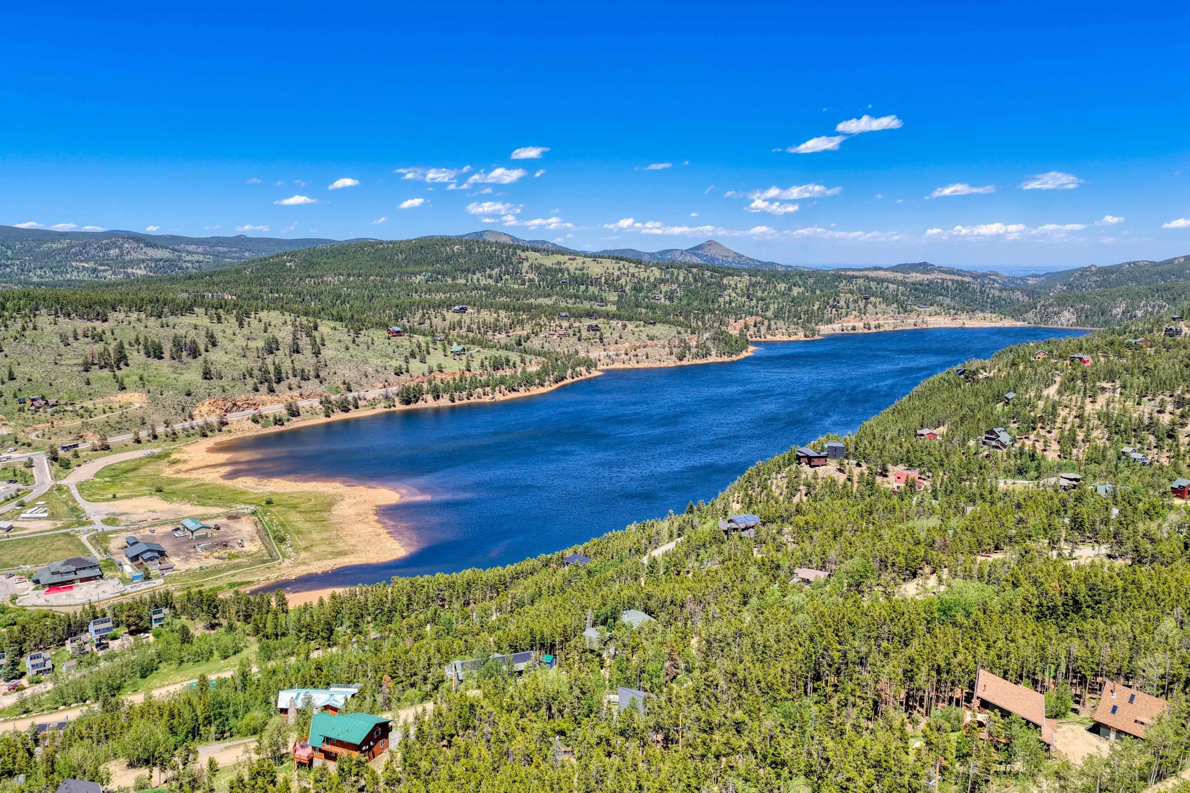 Nederland aerial mapping and land photography near the reservoir
