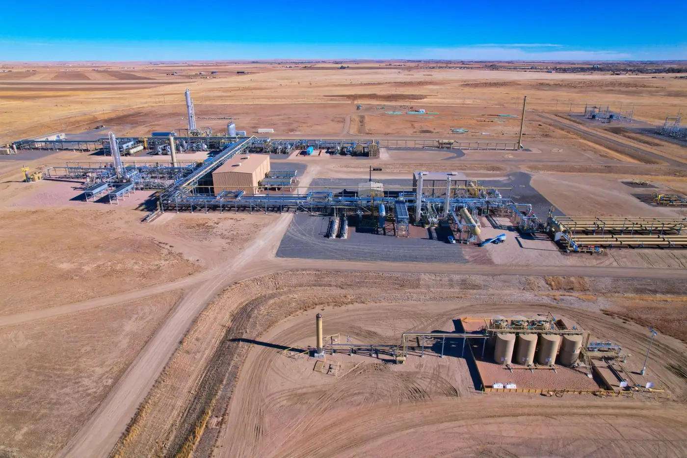 Oil and gas drone inspection site documentation in Colorado