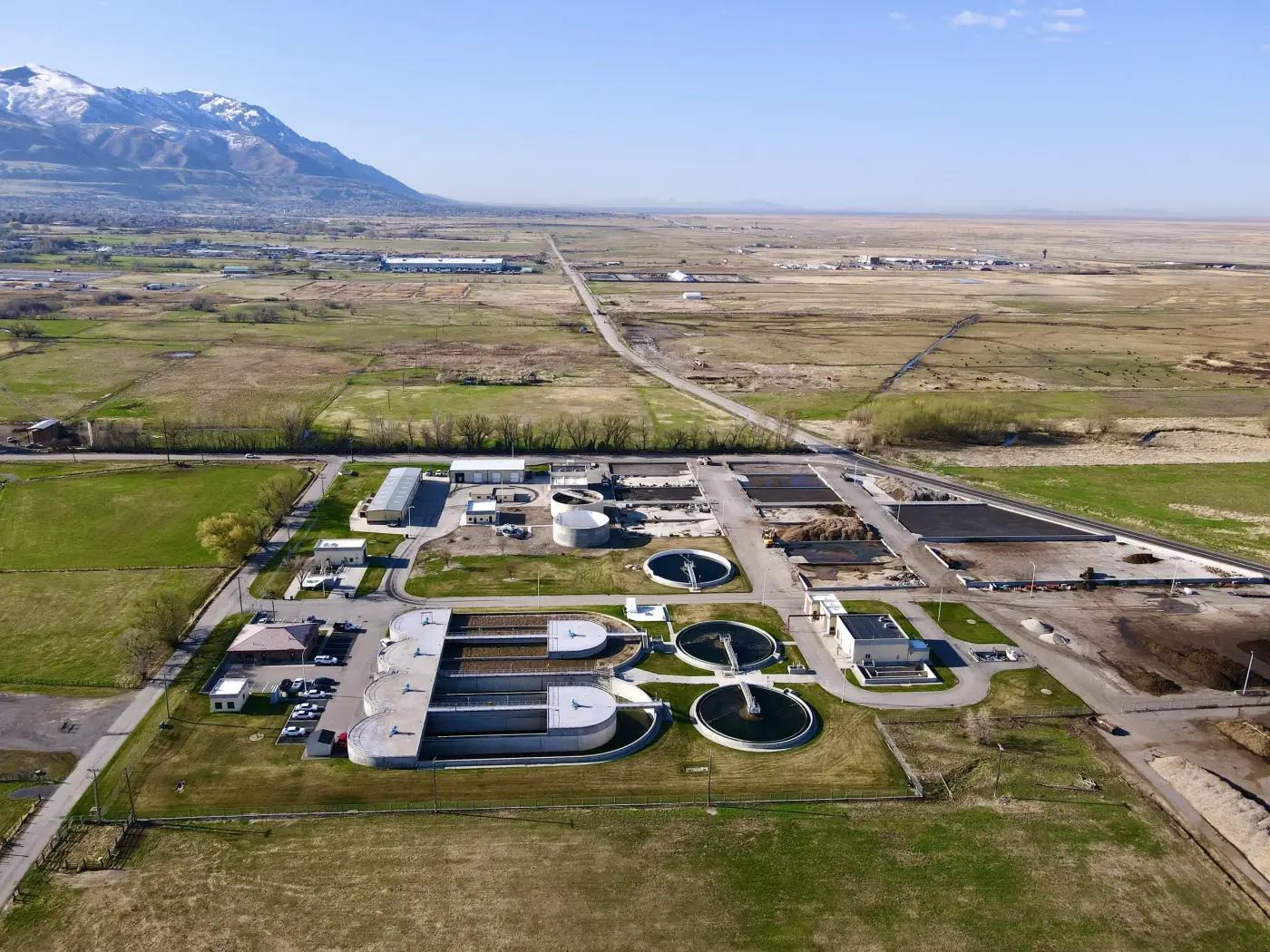 Aerial drone documentation of a Colorado wastewater facility for infrastructure planning