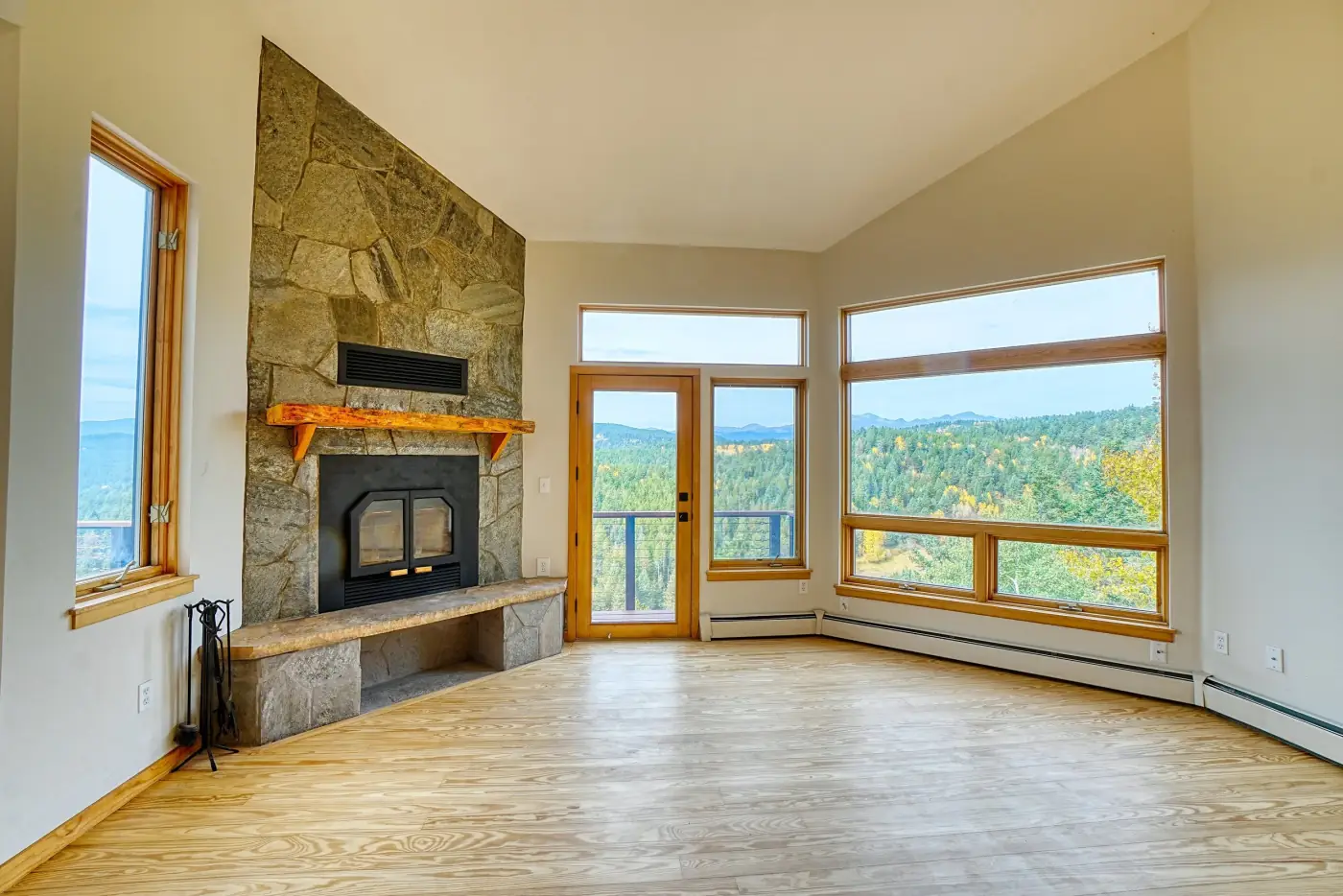 Professional interior real estate photo of a staged Colorado home