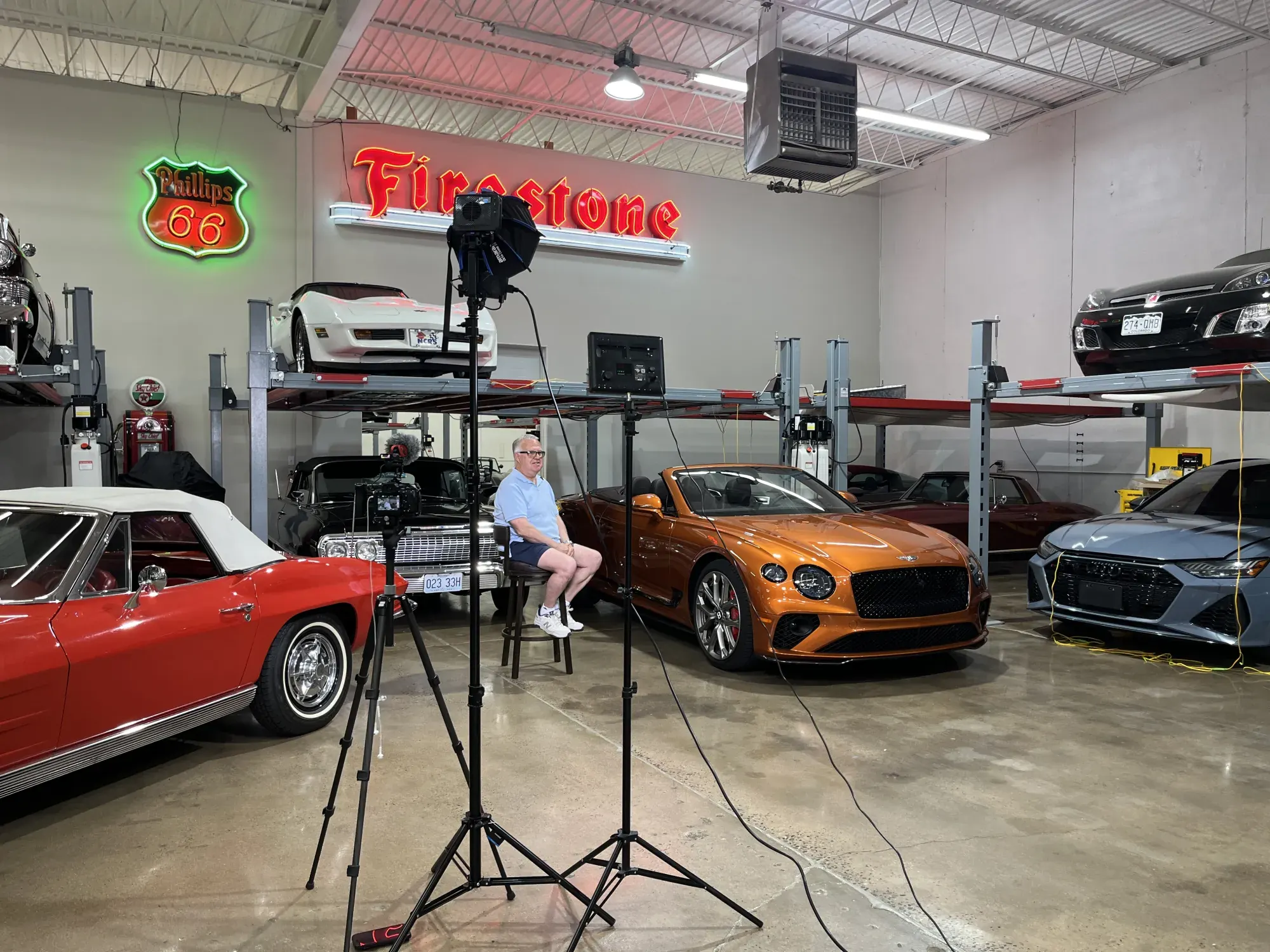 Colorado interview video production setup with camera, audio, and lighting